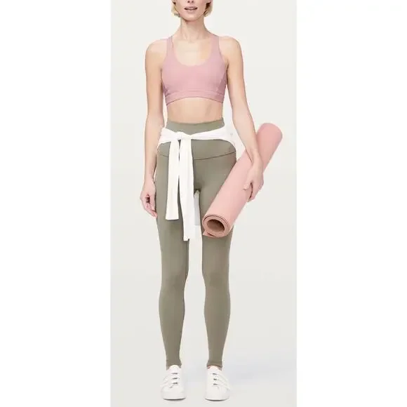 Lululemon Flow Freely Sports Bra Faint Coral Pink 6 - Picture 4 of 8